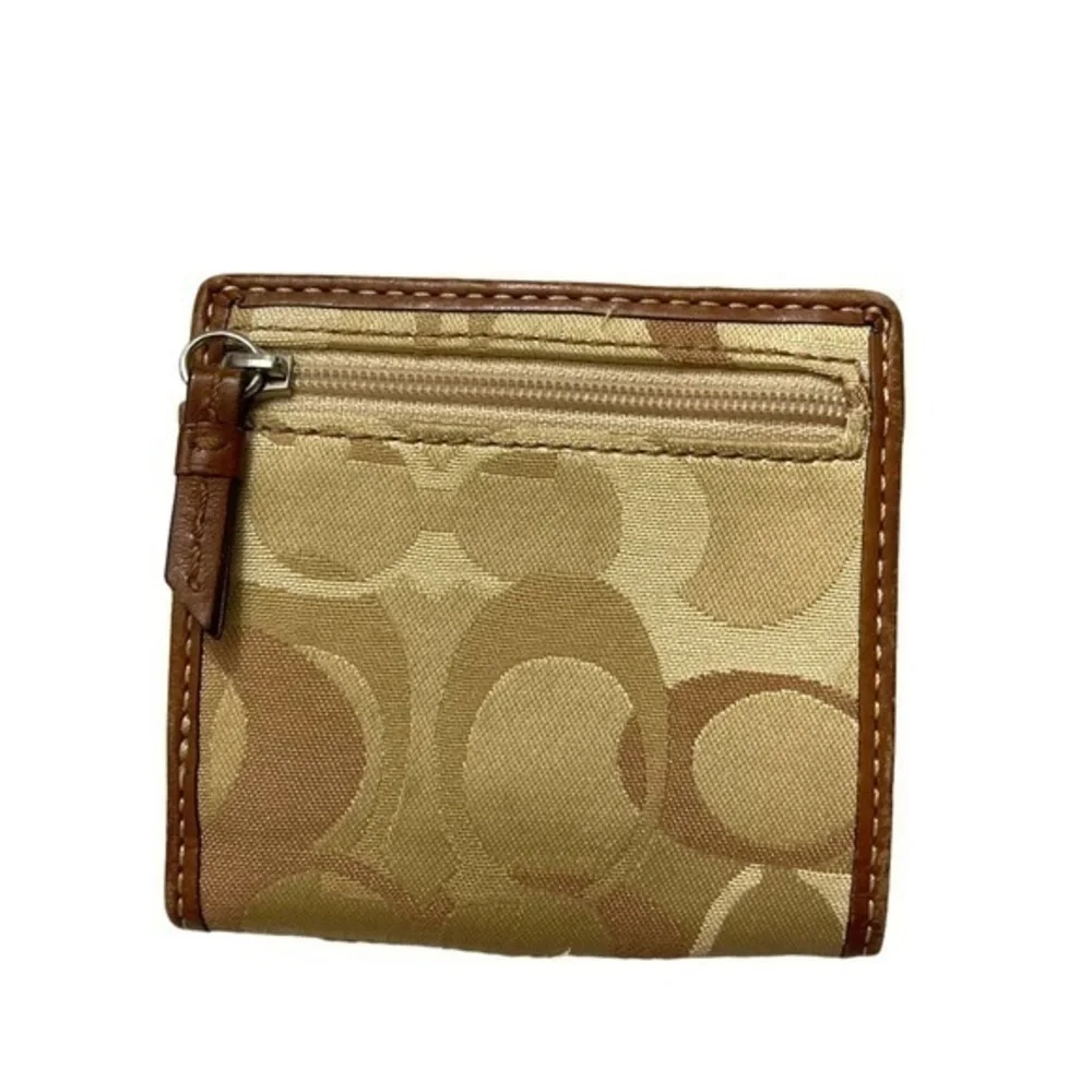 Coach vintage y2k brown leather optic c small wallet - Picture 3 of 6